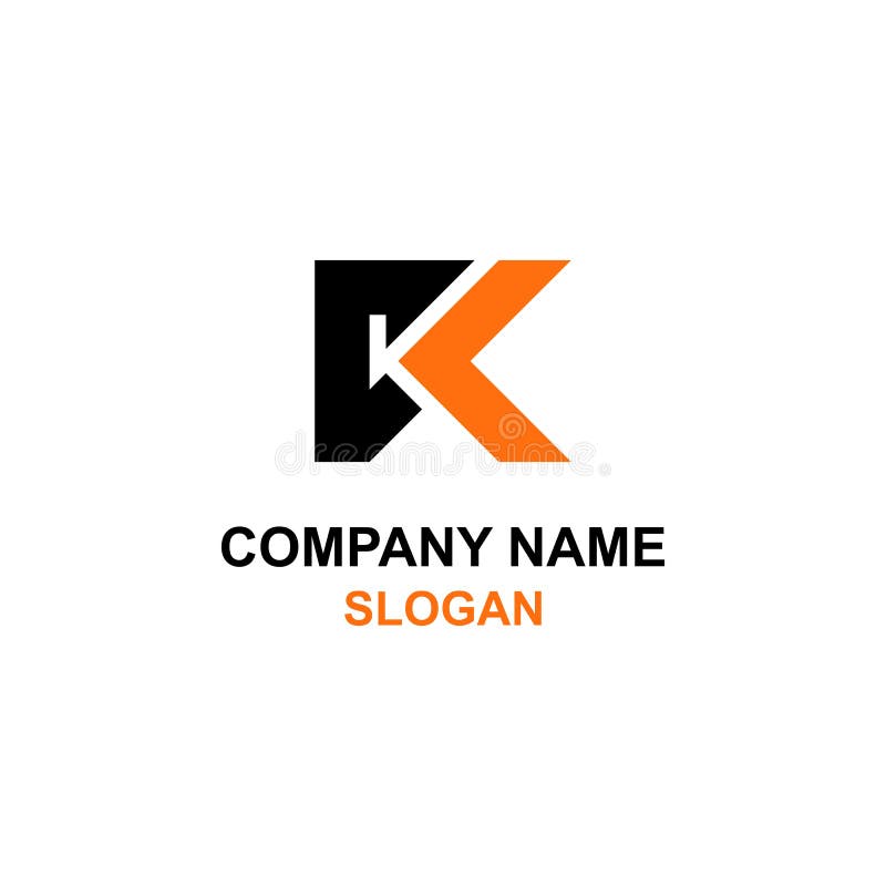 KC letter initial logo. stock illustration. Illustration of arrow ...