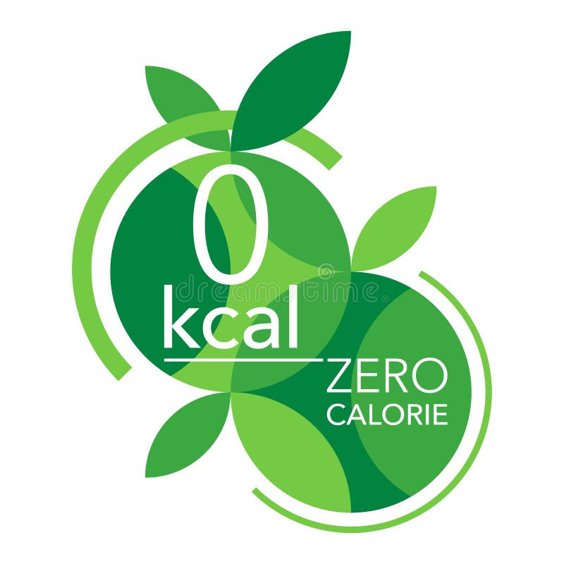 Zero calorie sign or stamp Royalty Free Vector Image