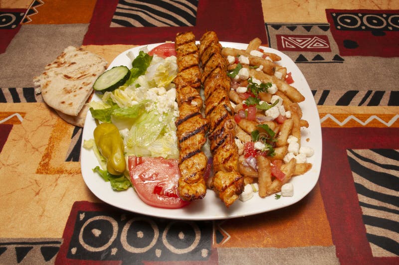 Kebab Souvlaki Grego delicioso