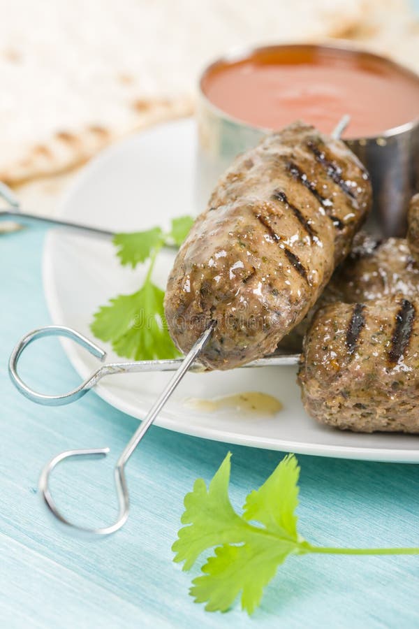 Seekh Kebab fotografie stock