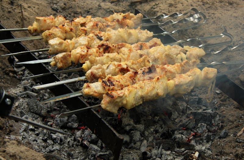 Kebab wieprzowina obrazy stock