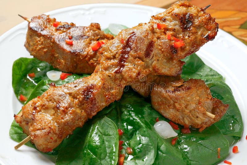 Kebab wieprzowina fotografia stock