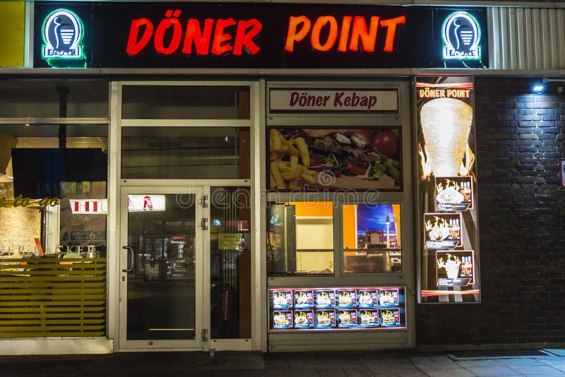 Kebap de Doner à Berlin, Allemagne photos libres de droits Kebap de Doner à Berlin, Allemagne photos libres de droits