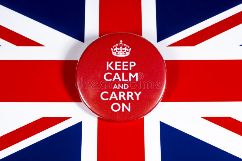 Keep Calm and Carry on stock photo. Image of europe - 165255072