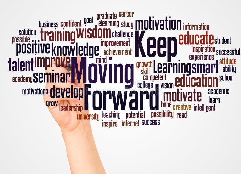 My moving words. Keep moving forward. Keyword forward. Background moving Words.