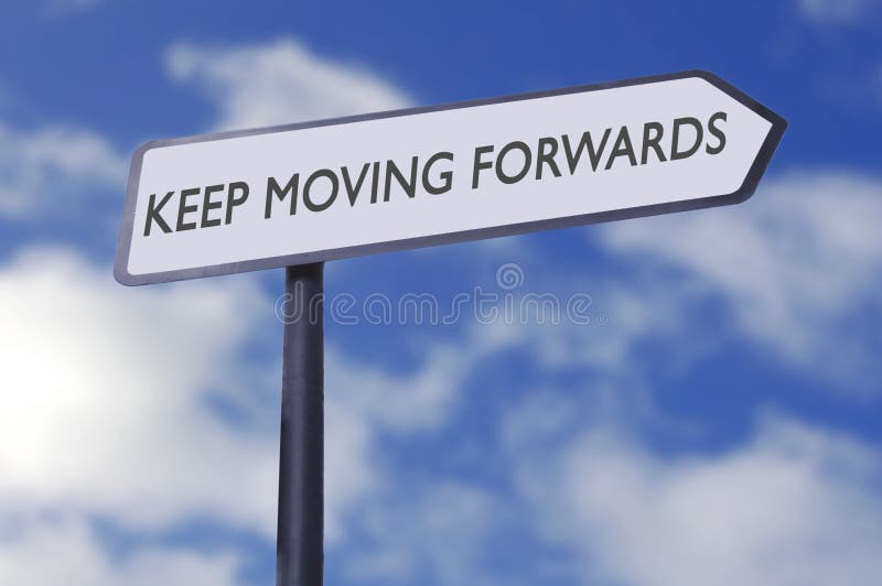 Keep moving forwards royalty free stock image
