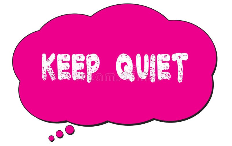 Quiet Speech Bubble Stock Illustrations 405 Quiet Speech Bubble Stock
