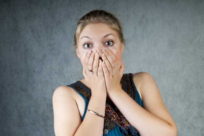 Keep the secret! royalty free stock image