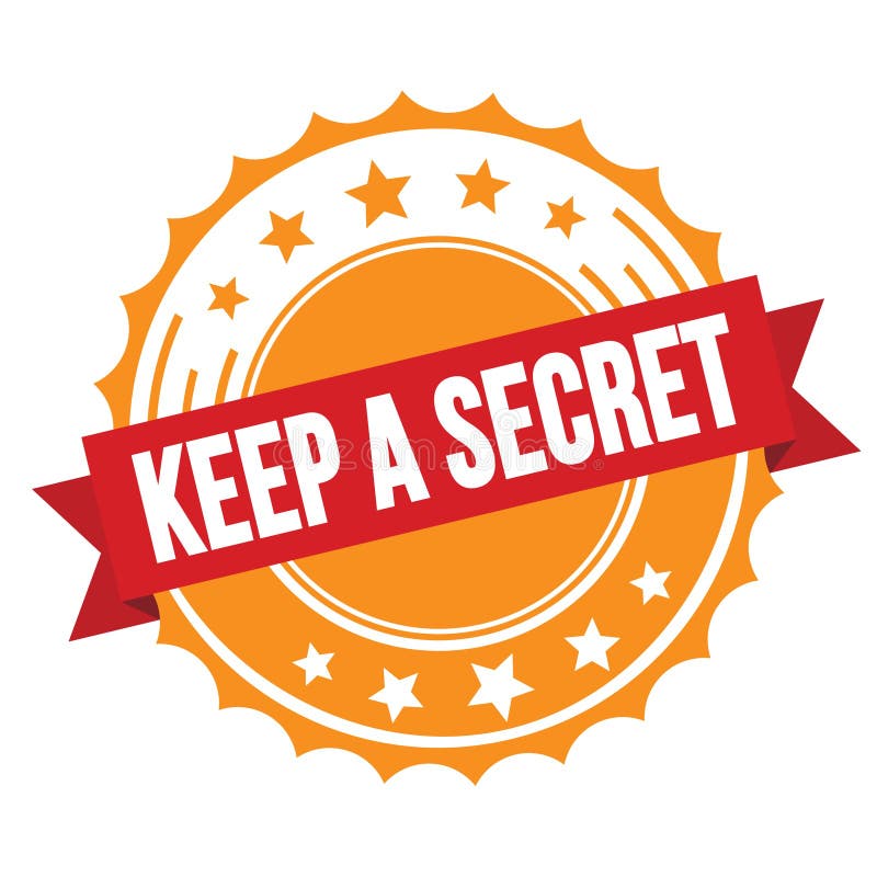 Keep It A Secret Records Can You Keep a Secret Yellow Envelope Stamp Stock Illustration