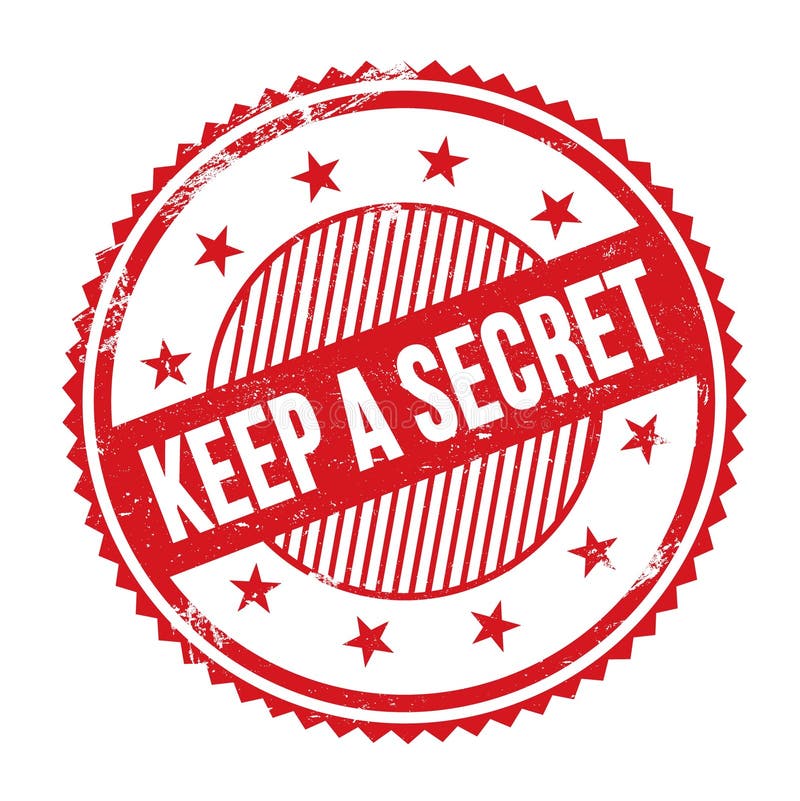 Keep It A Secret Records Can You Keep A Secret Yellow Envelope Stamp Stock Illustration