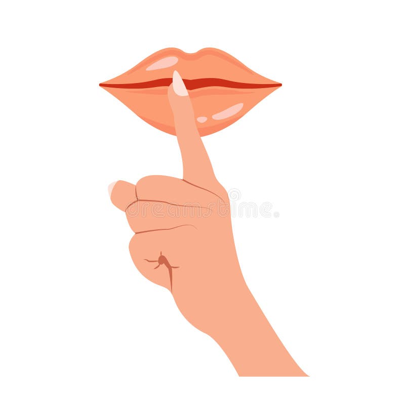 silence sign clipart