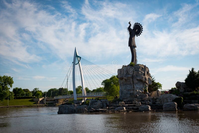 Keeper of the plains in Wichita Kansas