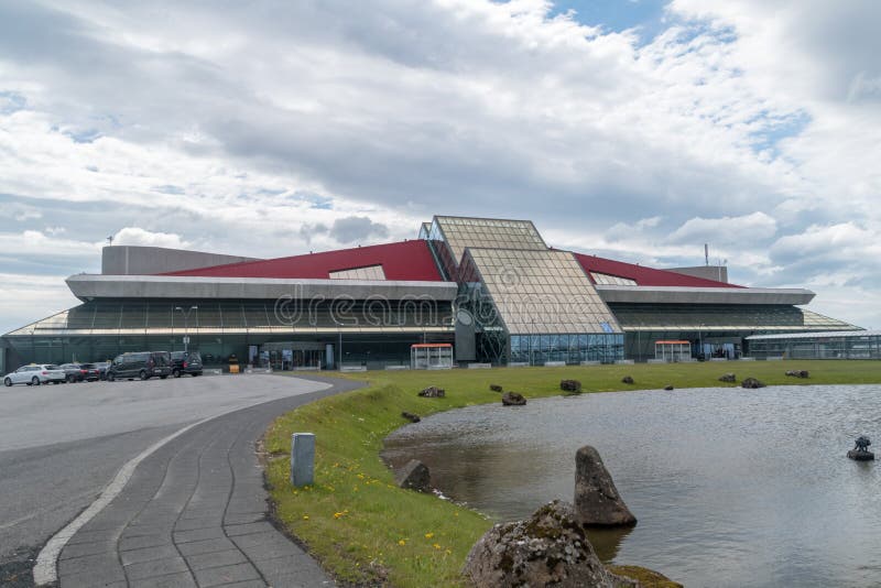 Building of Keflavik International Airport KEF.