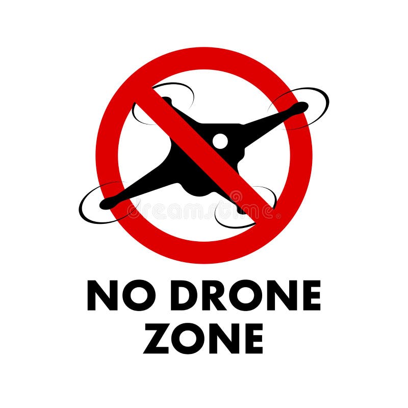 Drohnen Flugverbot Symbol Schild 