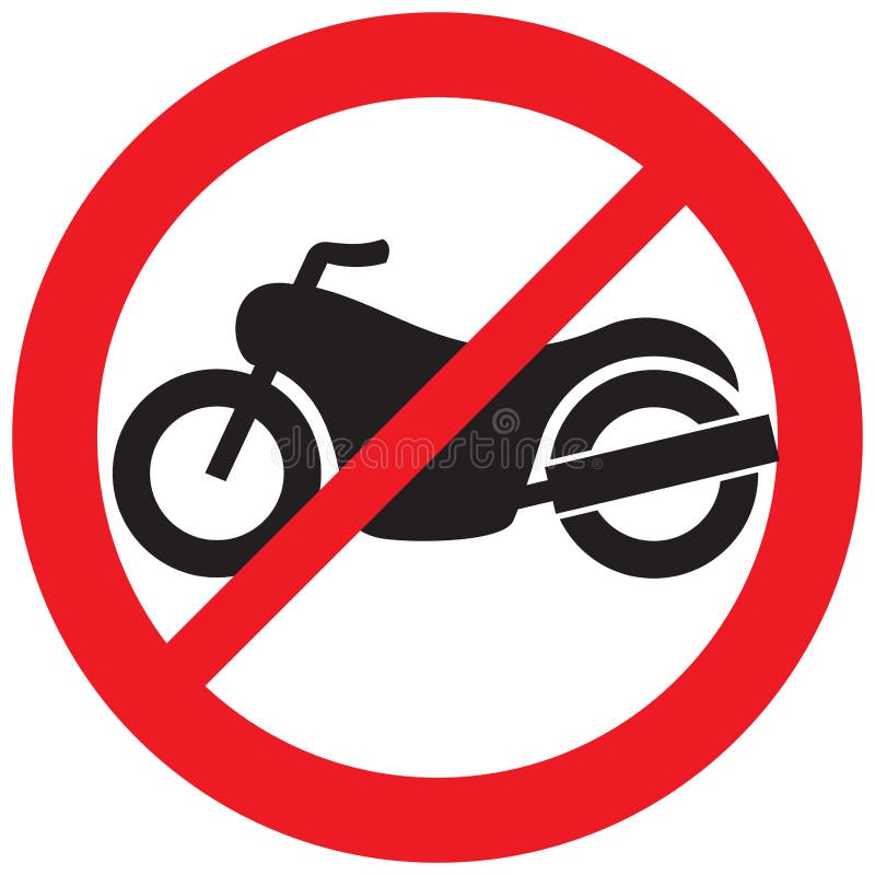 Motorradverbot Kein Autofahrradparkvektor Vektor Abbildung motorradverbot-kein-autofahrradparkvektor-vektor-abbildung