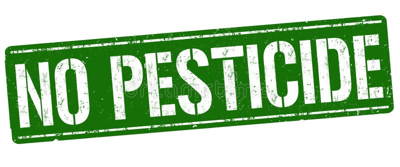 Kein Pestizidzeichen oder -stempel lizenzfreie abbildung