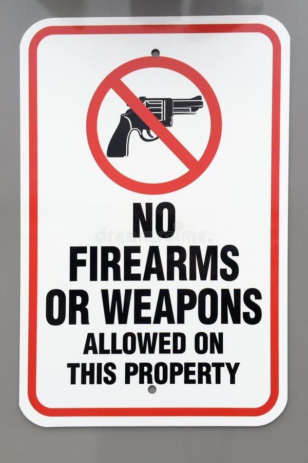 Kein Warnzeichen der Feuerwaffen oder der Waffen