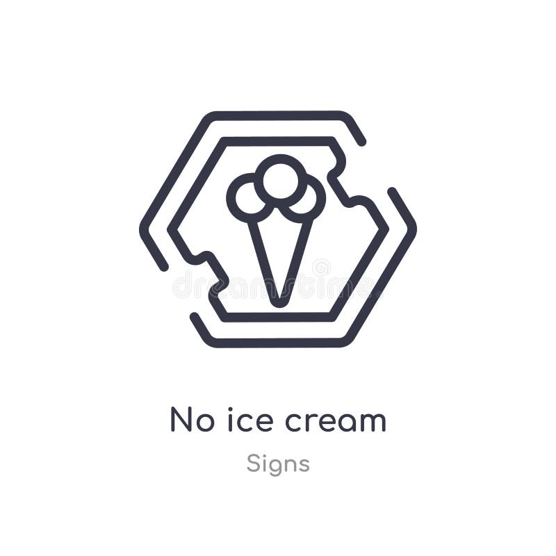 keine Eiscreme-Entwurfsikone lokalisierte Linie Vektorillustration von der Zeichensammlung editable Haarstrich keine Eiscremeikon vektor abbildung keine Eiscreme-Entwurfsikone lokalisierte Linie Vektorillustration von der Zeichensammlung editable Haarstrich keine Eiscremeikon vektor abbildung