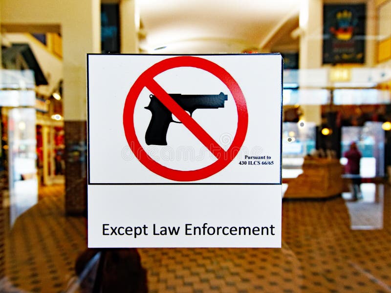 Keine Gewehre Zeichen, Chicago Illinois erlaubt