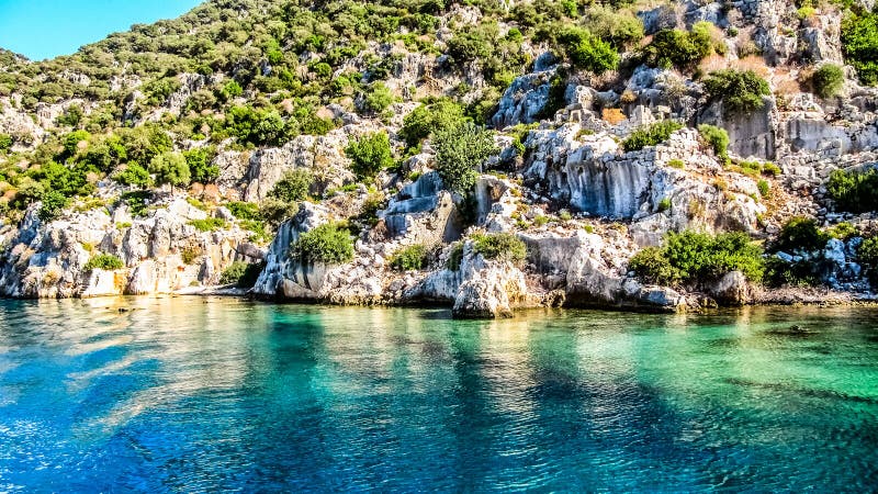 Kekova Island in Turkey stock image. Image of destination - 183033645