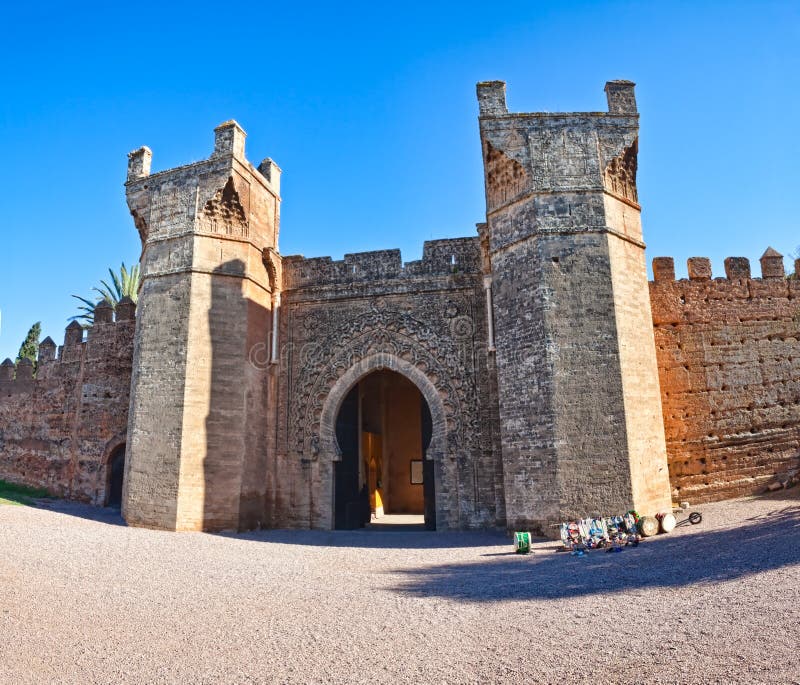 Kellah entrance - Marocco royalty free stock photo