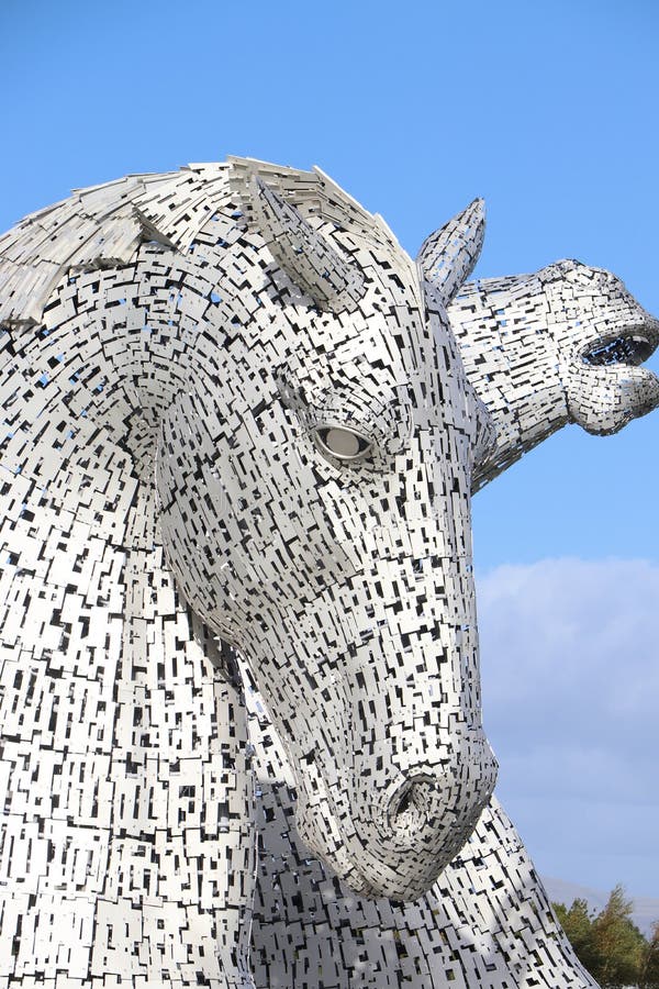 Kelpies falkirk scotland obraz stock