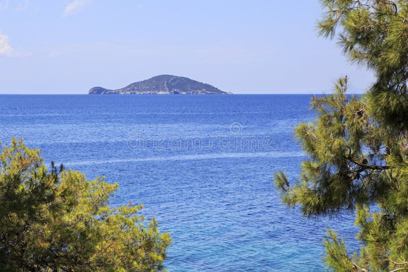 Kelyfos Island Horizon Aegean Sea Stock Photos - Free & Royalty-Free ...