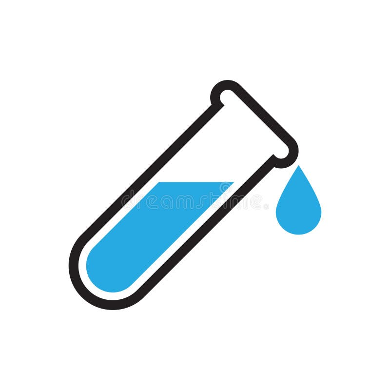 Kemisk symbol, provrörsymbol stock illustrationer Kemisk symbol, provrörsymbol stock illustrationer
