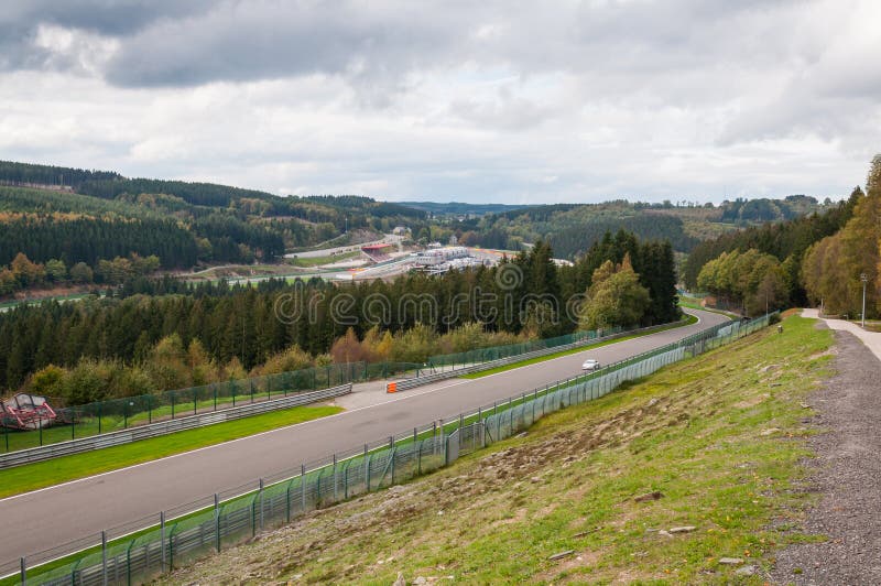 Kemmel Straight at Circuit De SpaFrancorchamps Editorial Photography