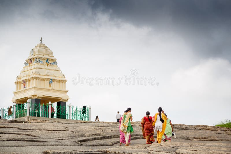 Kempegowda torn, Bangalore, Indien arkivfoto Kempegowda torn, Bangalore, Indien arkivfoto