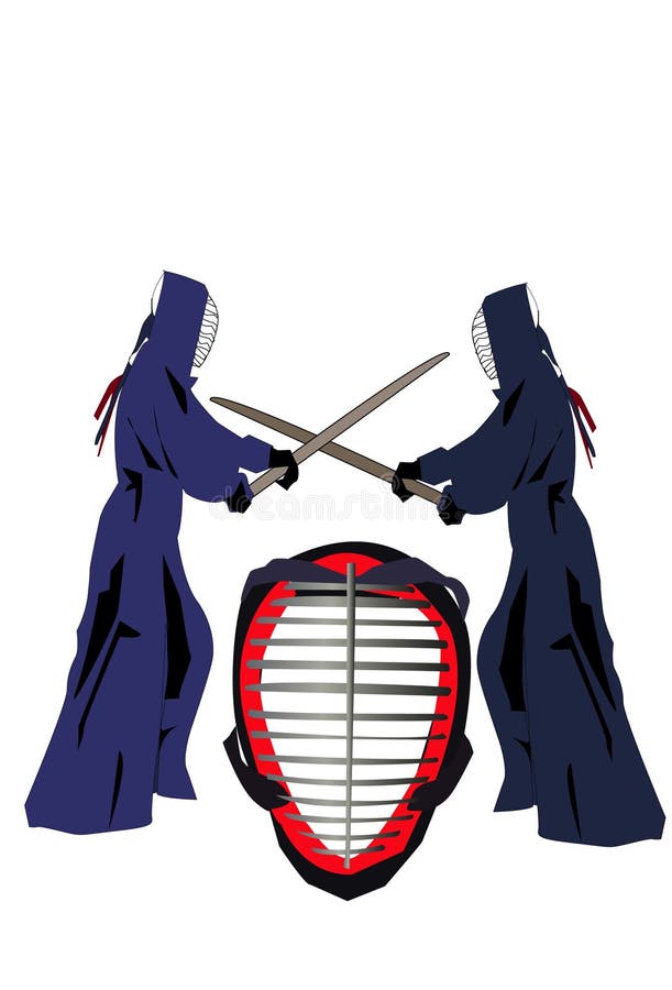 Kendo vektor illustrationer Kendo vektor illustrationer