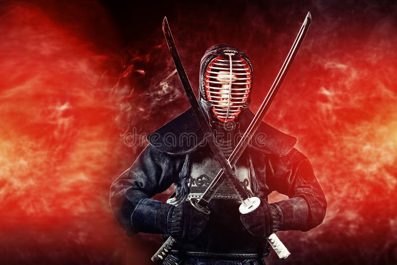 Kendo do guerreiro fotos de stock royalty free Kendo do guerreiro fotos de stock royalty free