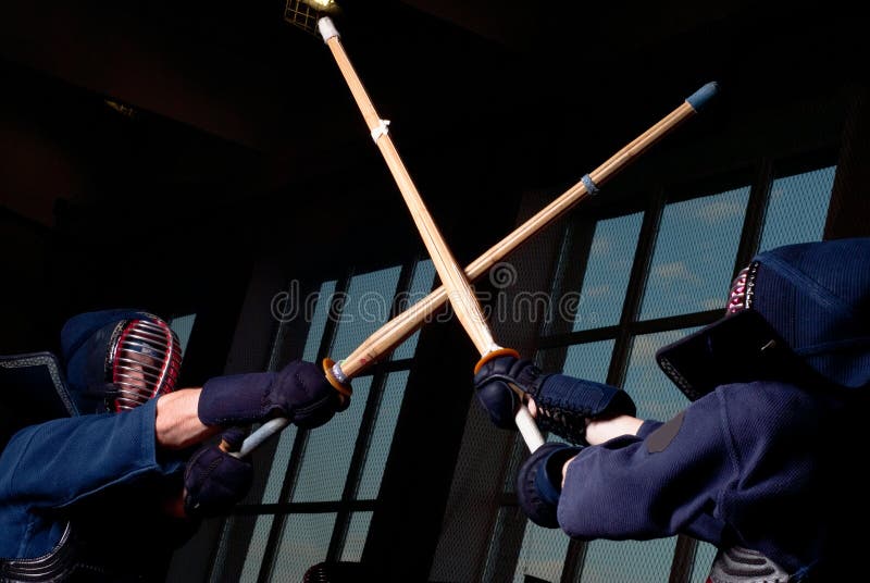 Kendo fighting stock photo. Image of bokken, courage 50864412