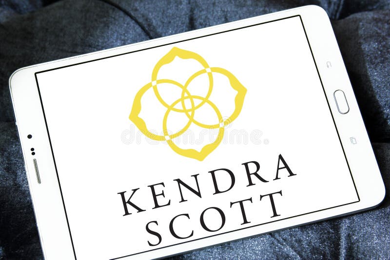 Logo of Kendra Scott Design company on samsung tablet. Kendra Scott is an American accessories designer. She is the chief executive officer of Kendra Scott Design. Logo of Kendra Scott Design company on samsung tablet. Kendra Scott is an American accessories designer. She is the chief executive officer of Kendra Scott Design