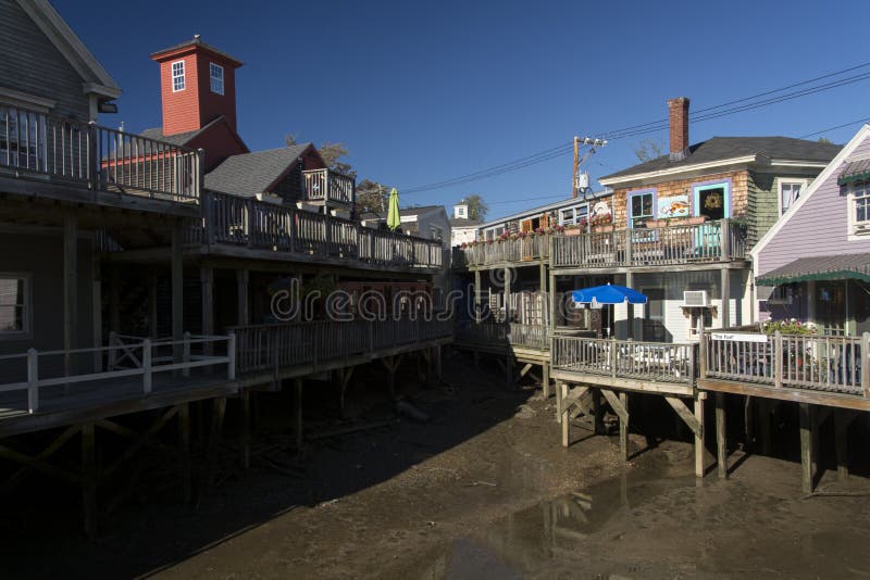 Kennebunk River stock photo. Image of pilings, tower 58151634