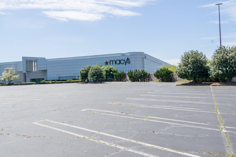 Macy`s Department Store Empty Parking Lots - Shut Down And Furloughed Employees At Cobb County ...