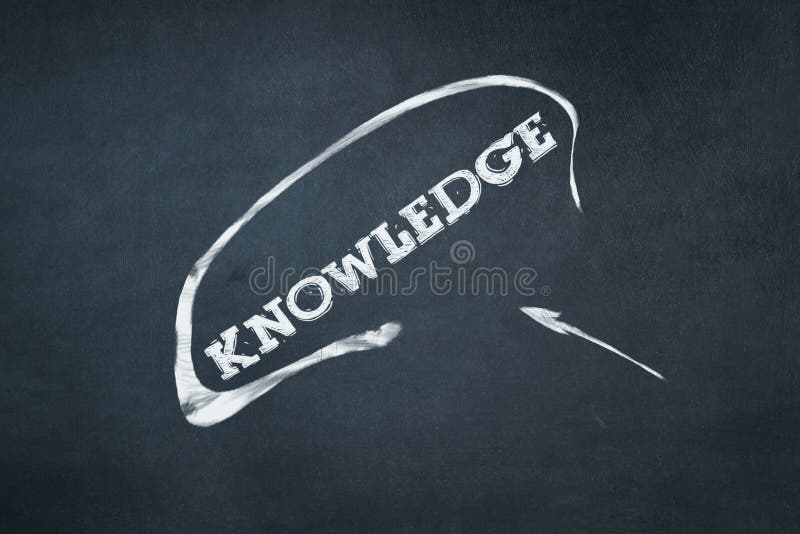 Kennis, inschrijving in krijt op een blauwe raad Concept onderwijs Zaken stock afbeeldingen Kennis, inschrijving in krijt op een blauwe raad Concept onderwijs Zaken stock afbeeldingen