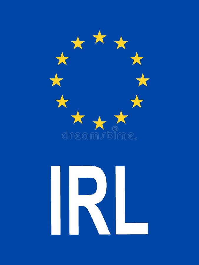 Kennzeichen des Landes Irland stock abbildung