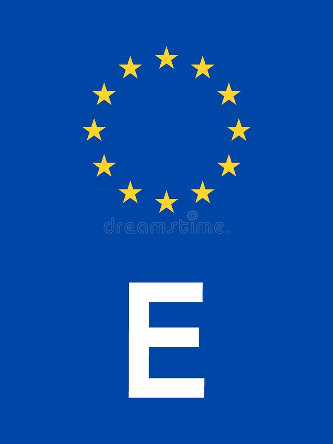 Kennzeichen des Landes Spanien stock abbildung