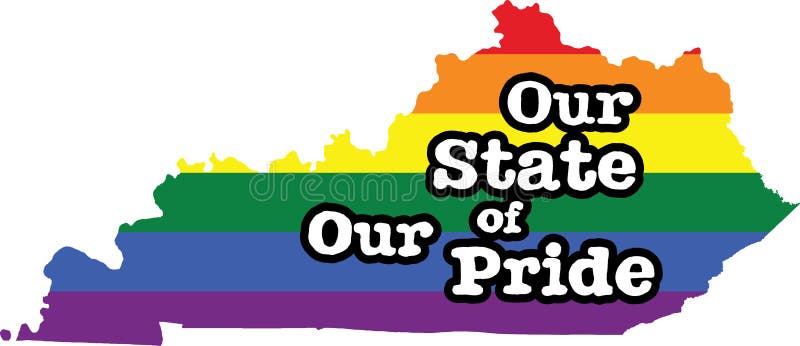 Kentucky Gay Pride Vector State Sign Stock Illustrations 4 Kentucky