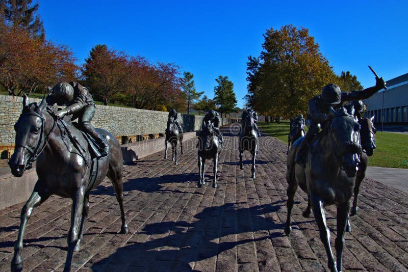 Kentucky, race, horse, statue, thoroughbred, park, farm, country, pastures, meadows, grassland, grazing