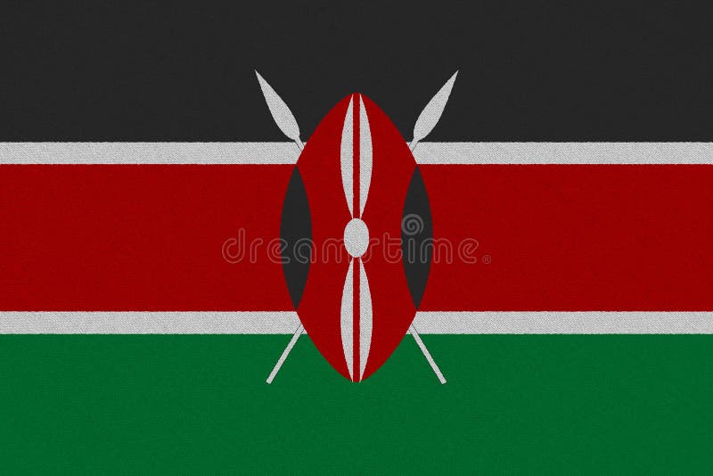 Kenya fabric flag stock image. Image of background, national 145519087