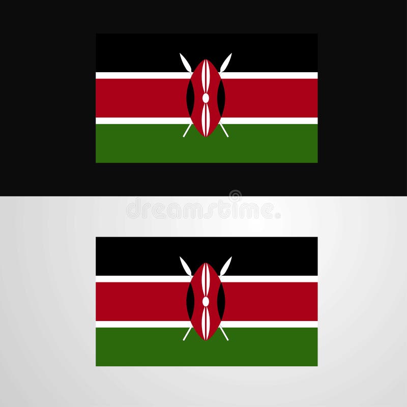 Kenya waving Flag stock vector. Illustration of design 130833802
