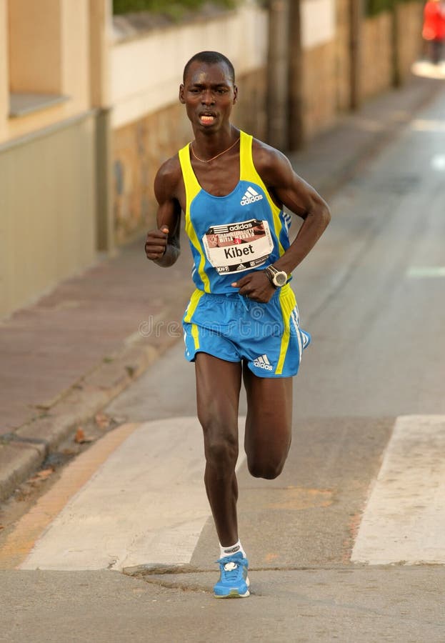 Kenyan marathon runner Eric Kibet