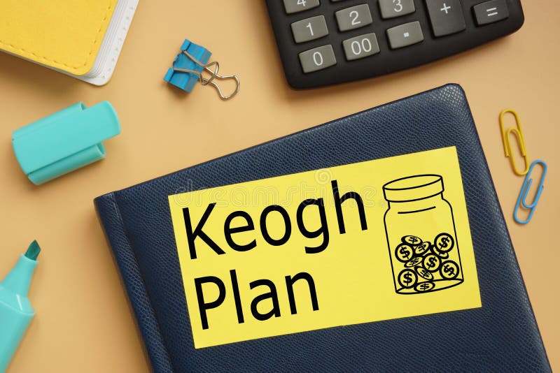 Keogh Plan is Shown on the Photo Using the Stock Image Image of bank