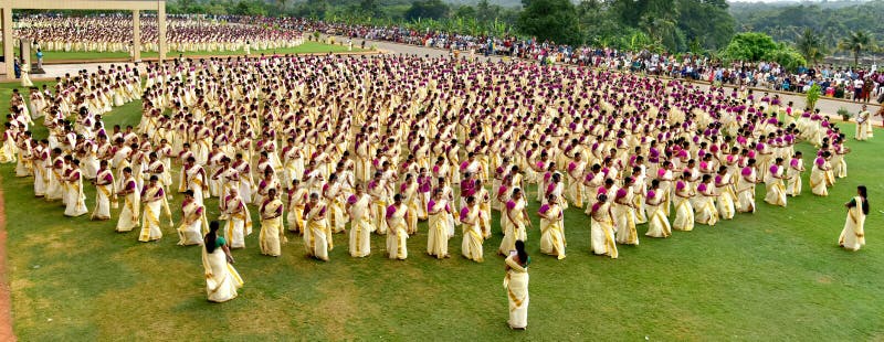 Kerala kvinna i dansberöm, royaltyfria foton Kerala kvinna i dansberöm, royaltyfria foton