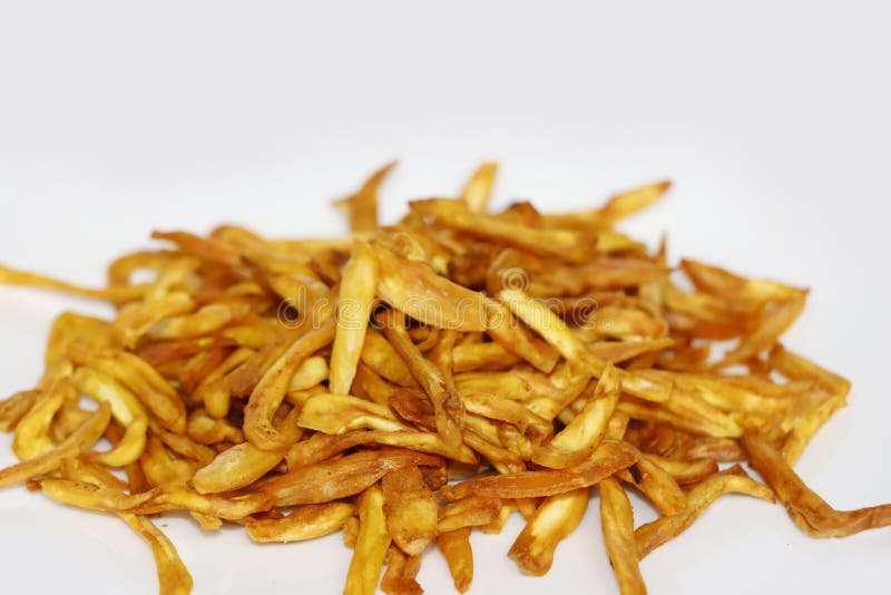 Kerala Special Tasty Jack Fruit Chips in White Background Stock Photo ...