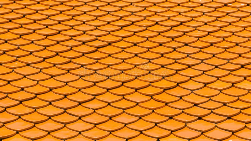 Rotbrauner Keramischer Dachplattemusterhintergrund Stockfoto - Bild von