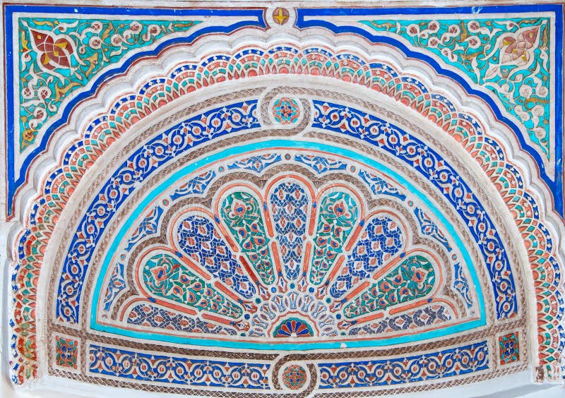 Keramisches Mosaik in Marrakesch. Marocco