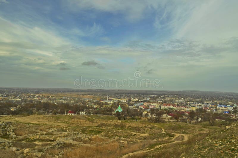 Kerch is a city in eastern Crimea, on the shore of the Kerch Strait. Earlier names: ital. Bosphoro Cimmerio, Vospro, Cerchio, ancient Greek. Hero City. Kerch is a city in eastern Crimea, on the shore of the Kerch Strait. Earlier names: ital. Bosphoro Cimmerio, Vospro, Cerchio, ancient Greek. Hero City.